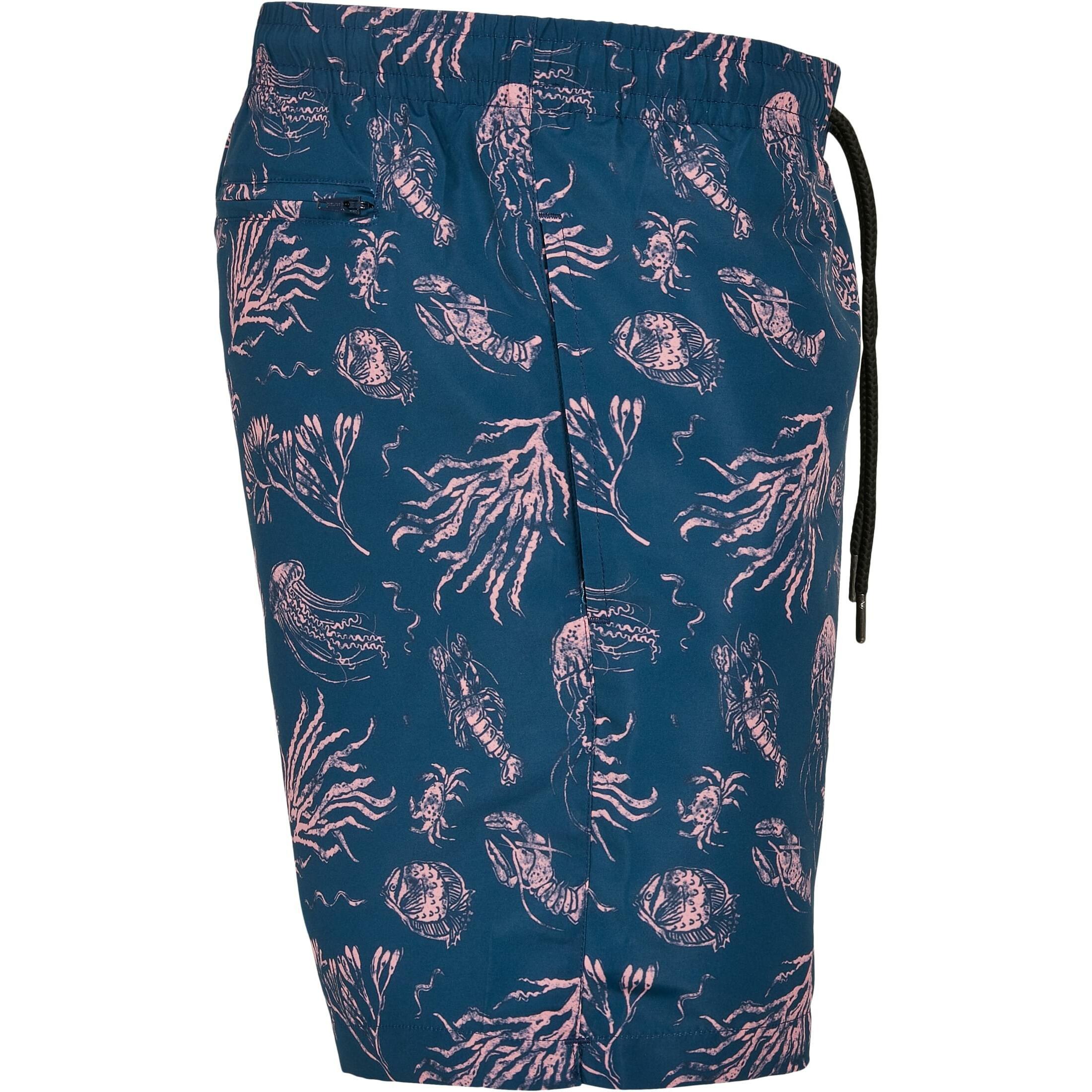 URBAN CLASSICS Gemusterte Badeshorts  