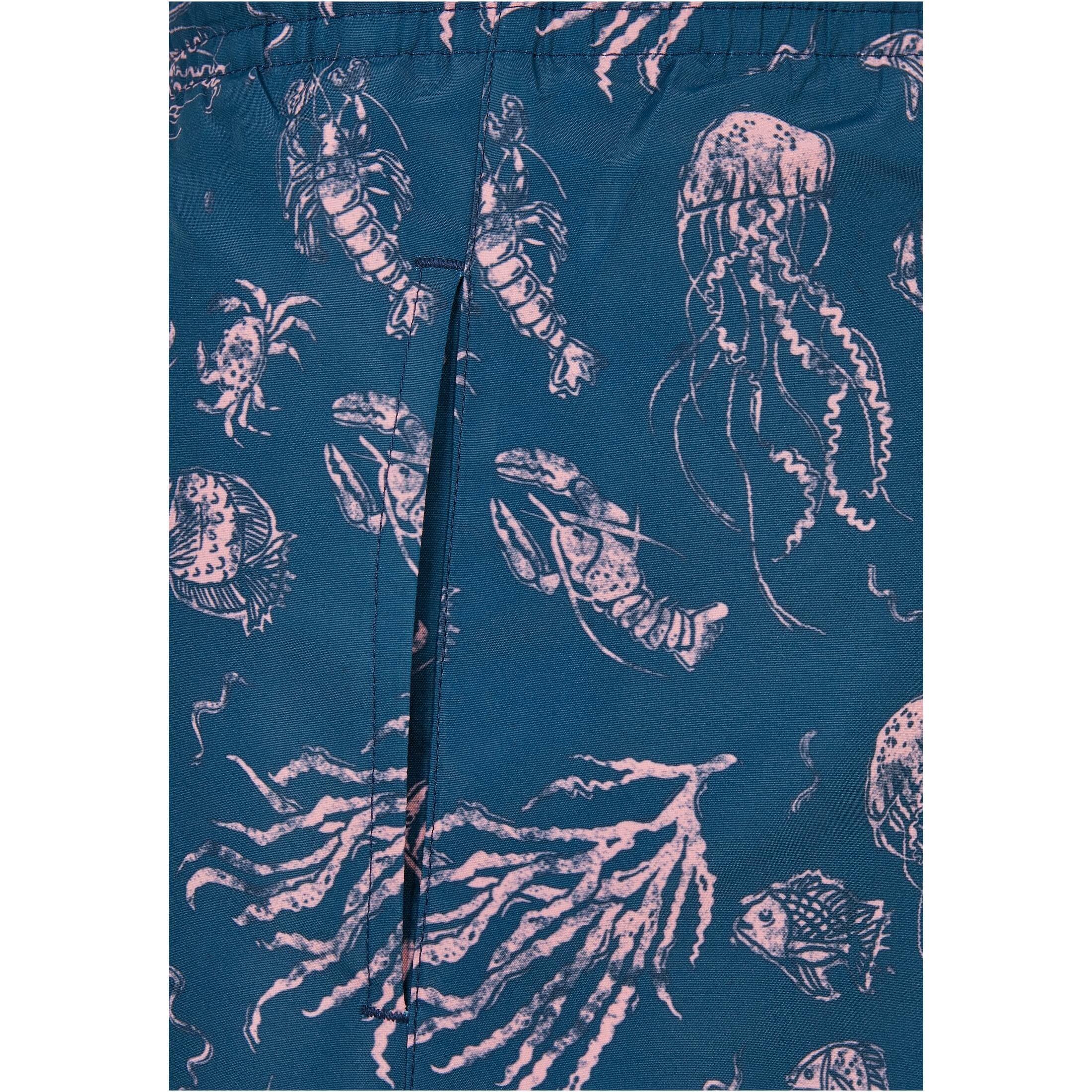 URBAN CLASSICS Gemusterte Badeshorts  