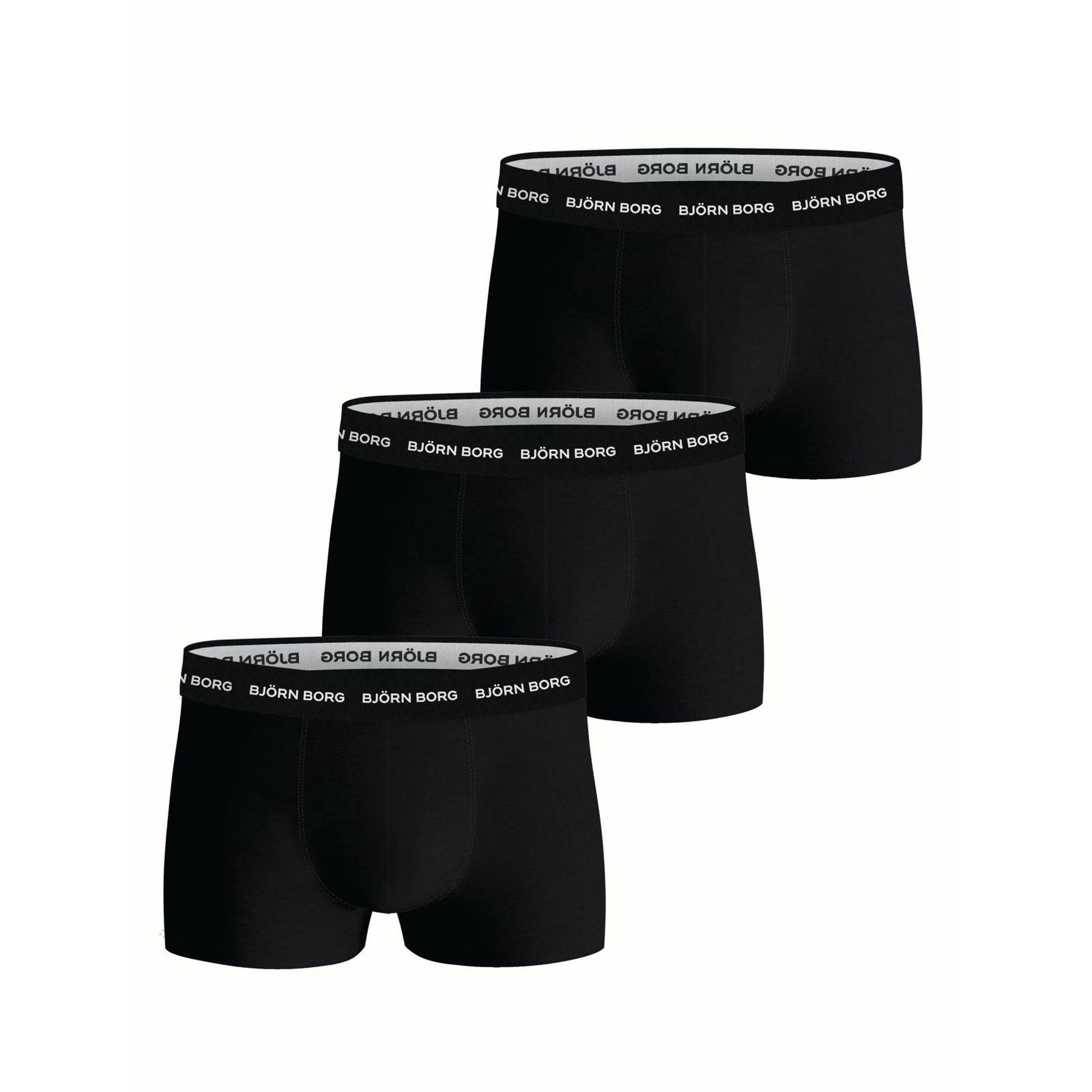 Image of Boxershort 3er Pack Figurbetont Herren Schwarz XL