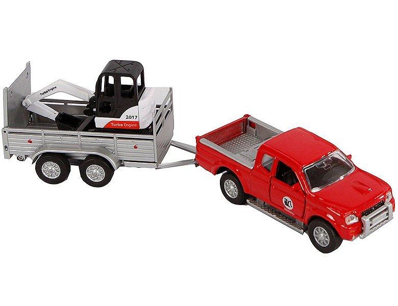 Image of Traffic Pick Up mit Anhänger & Bagger