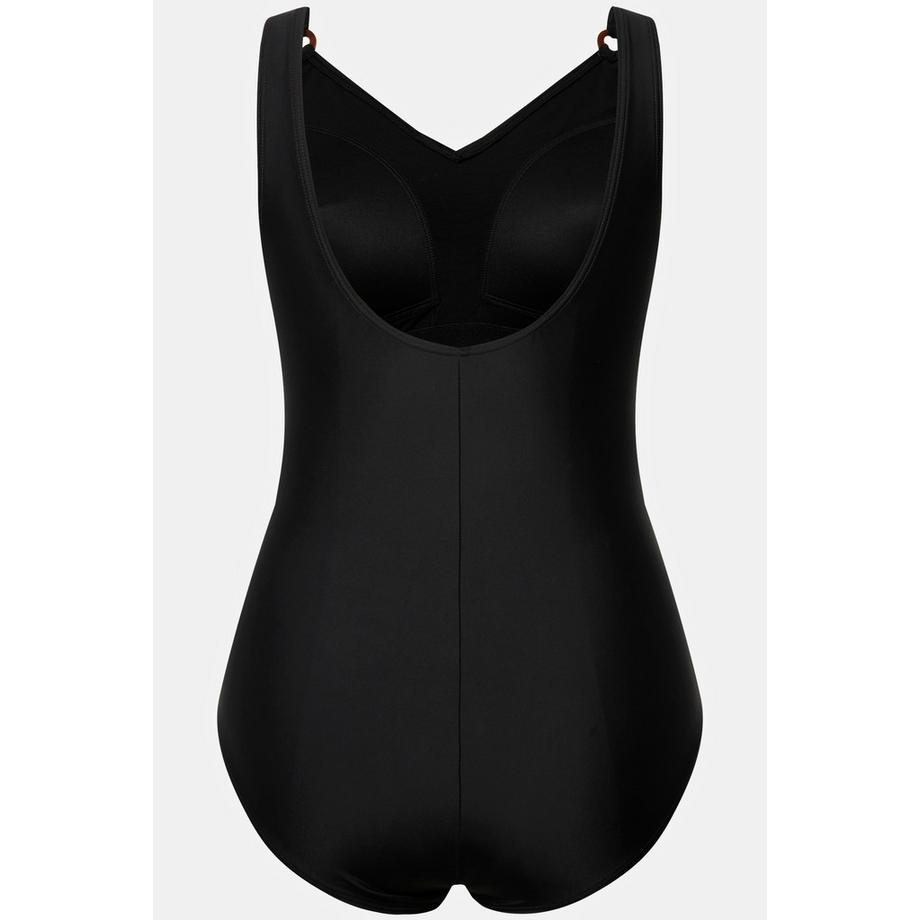 Ulla Popken Maillot de bain motif cactus bonnets souples anneaux fantaisie  