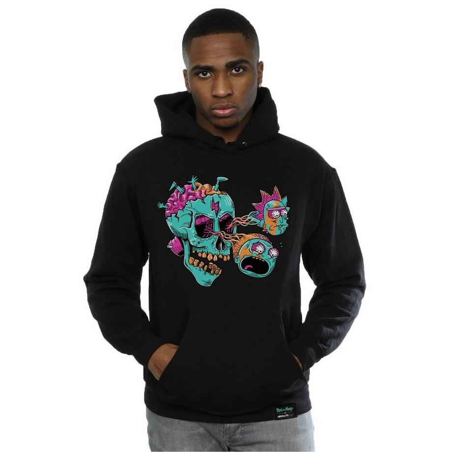 Rick And Morty Rick and Morty Sweat à Capuche Graphique Crâne  