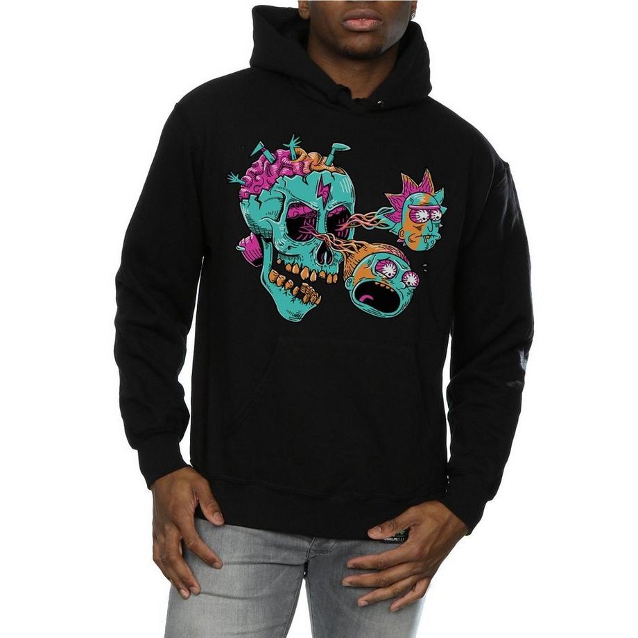 Rick And Morty Rick and Morty Sweat à Capuche Graphique Crâne  