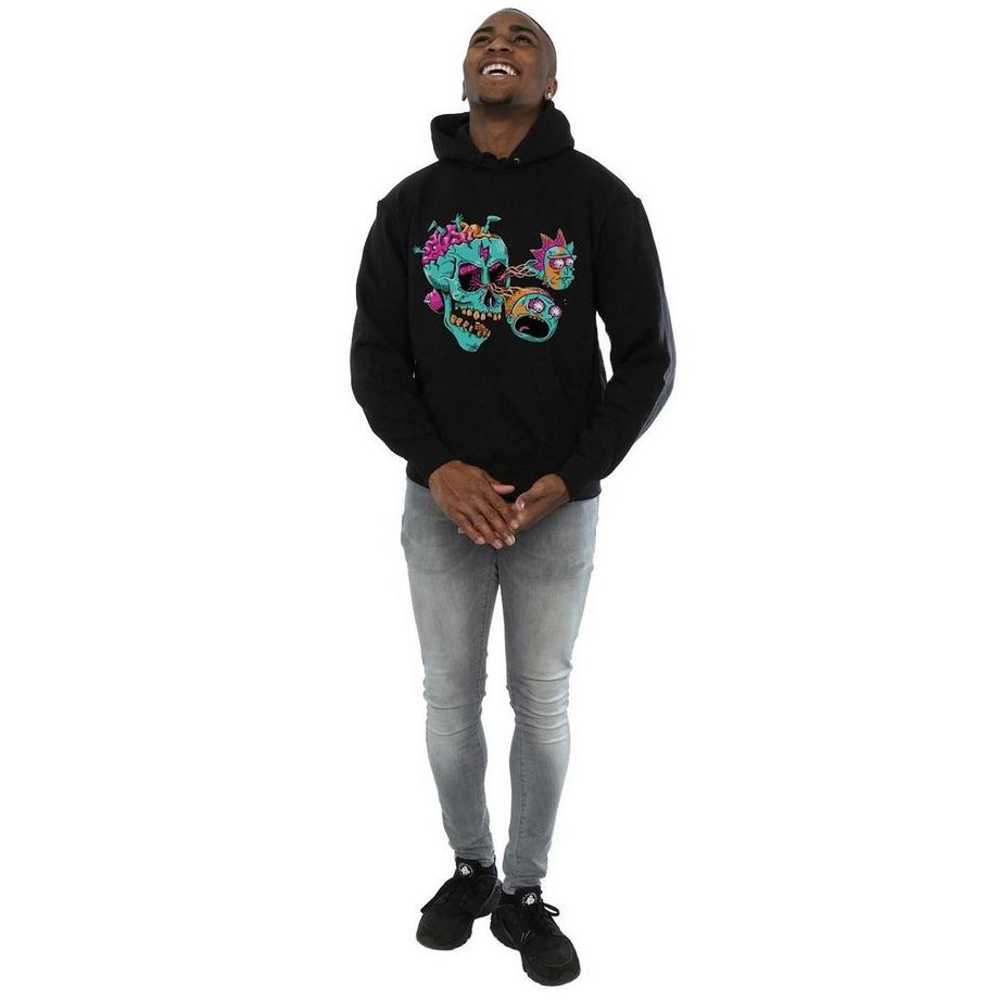 Rick And Morty Rick and Morty Sweat à Capuche Graphique Crâne  