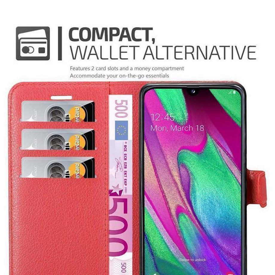 Cadorabo  Hülle für Samsung Galaxy A40 Standfunktion, Kartenfach 