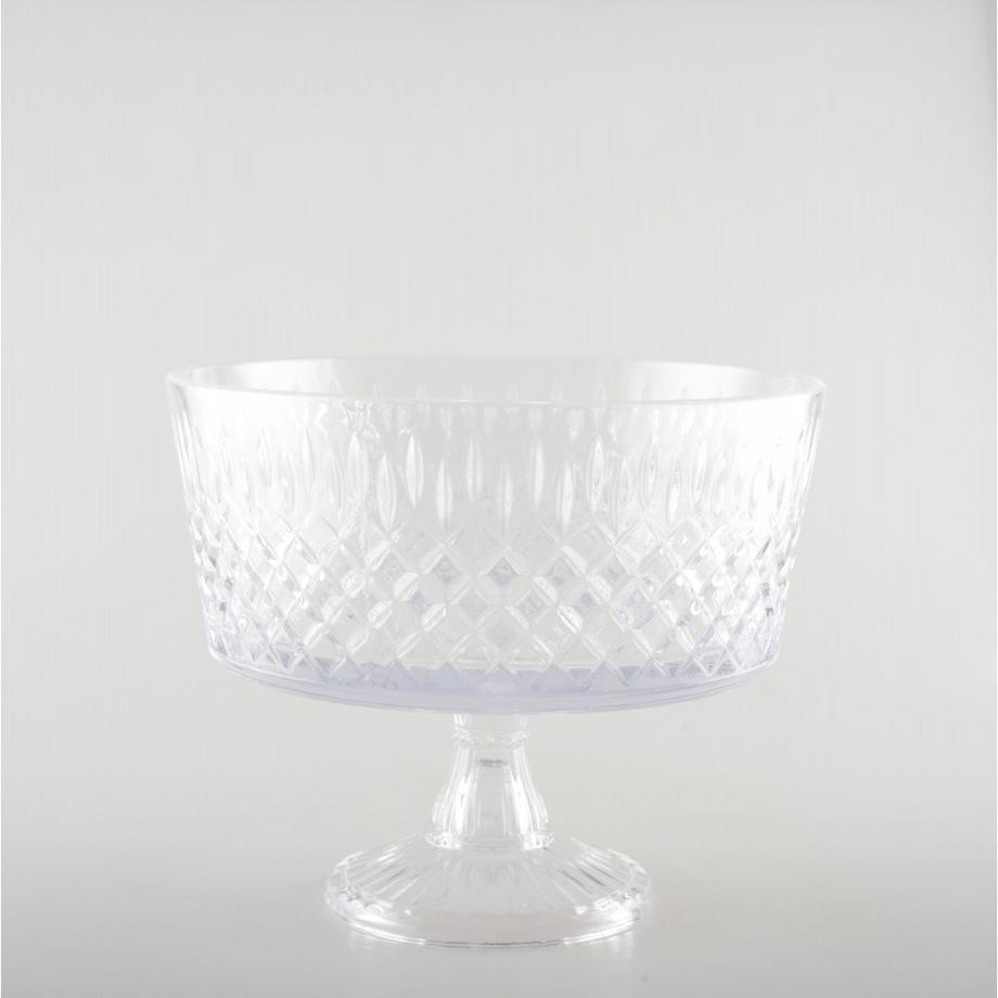 Aulica  GLASSCHALE AUF FUß 25X25CM 