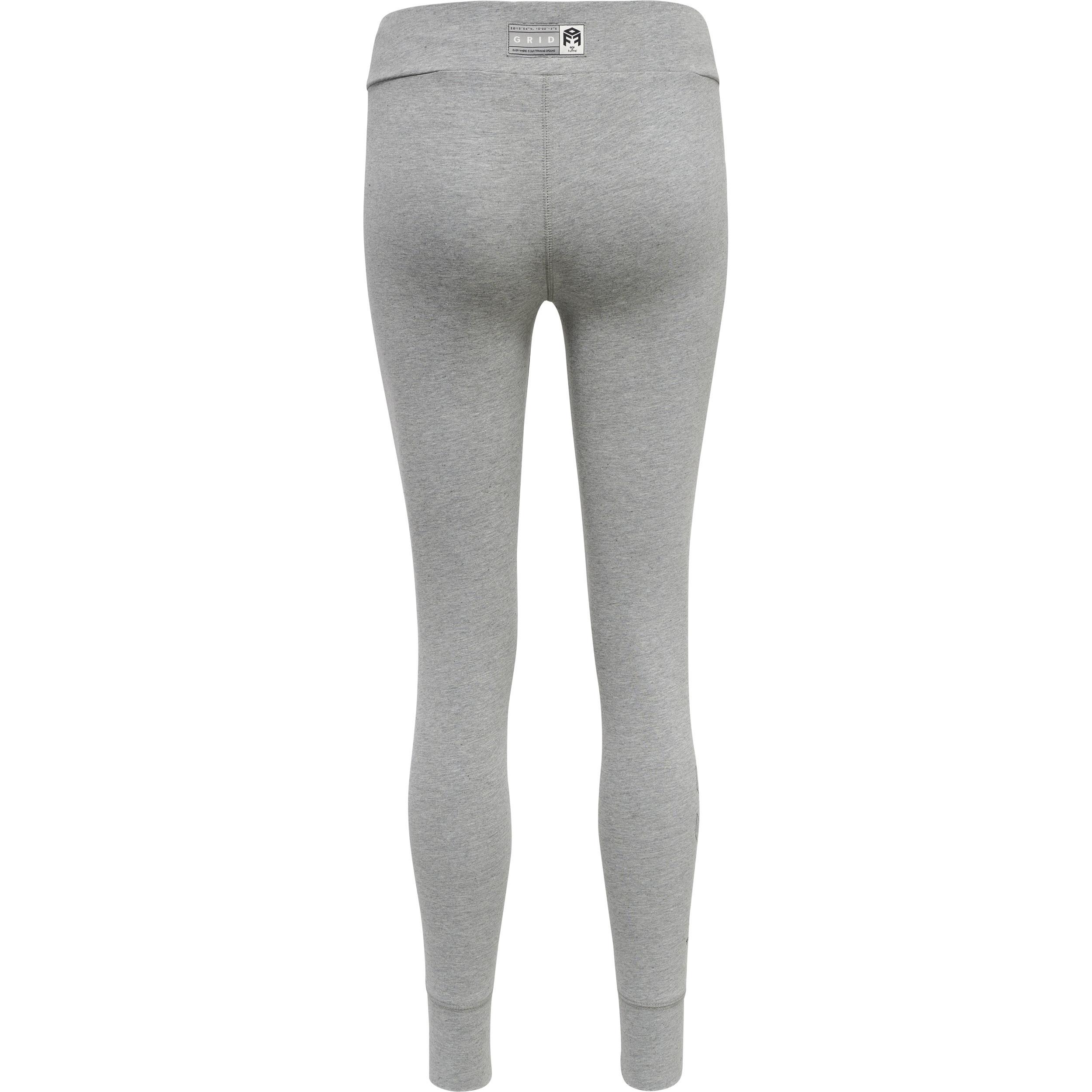 Hummel  leggings aus baumwolle, damen move grid 