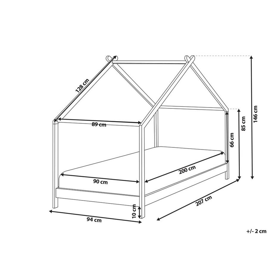 Beliani Letto per bambini en Legno di pino Moderno ORLU  