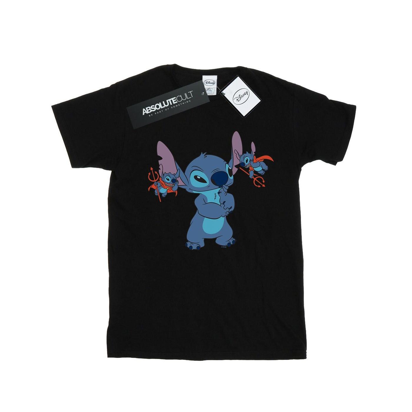 Image of Lilo And Stitch Little Devils Tshirt Damen Schwarz M