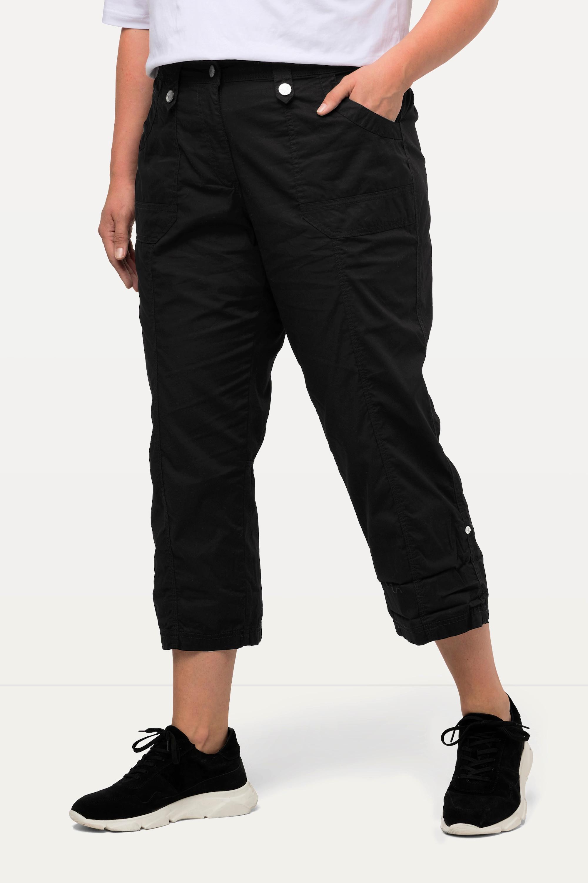 Ulla Popken  Pantalon cargo 7/8 avec attaches, taille confortable 