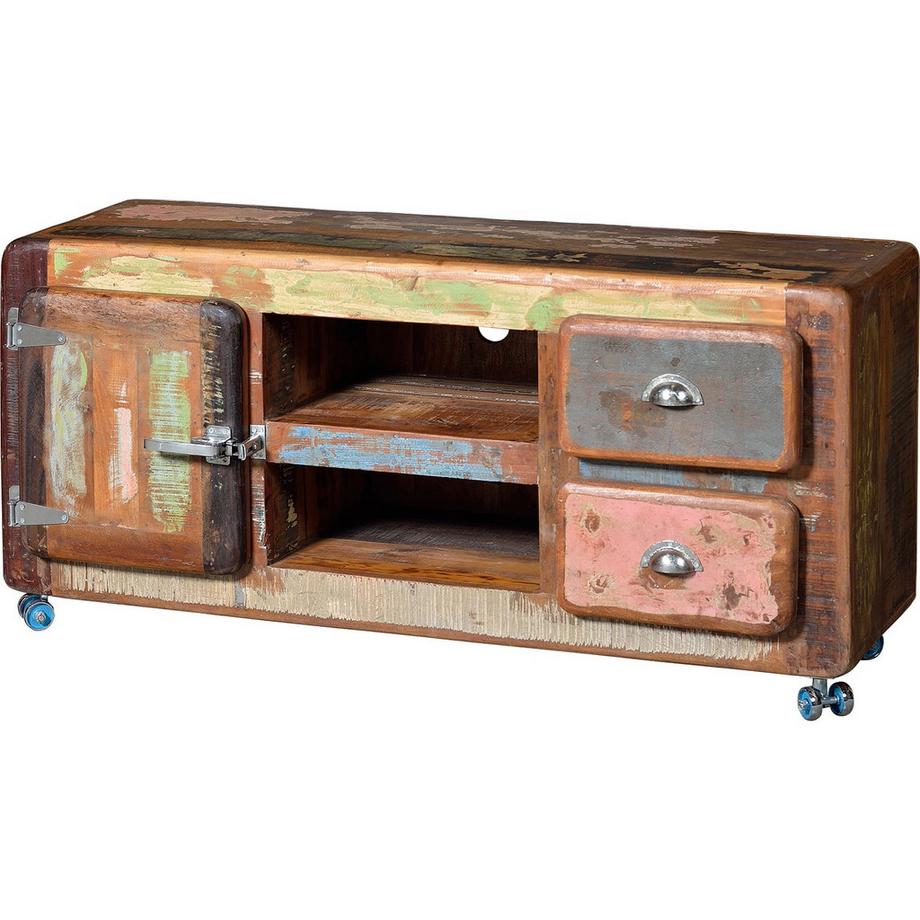 mutoni TV-Lowboard Fridge Holz recycelt multicolor 135x40  