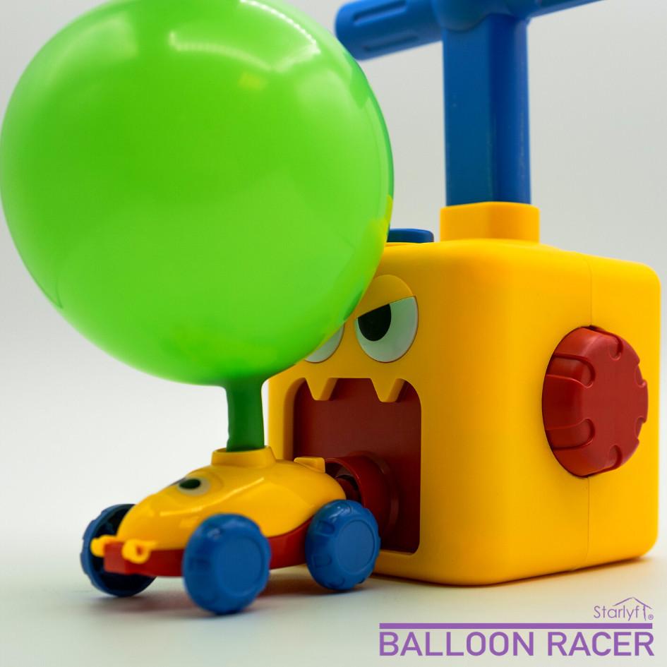 STARLYF  Balloon Racer - Spielzeug-Auto mit Luftballon-Antrieb 