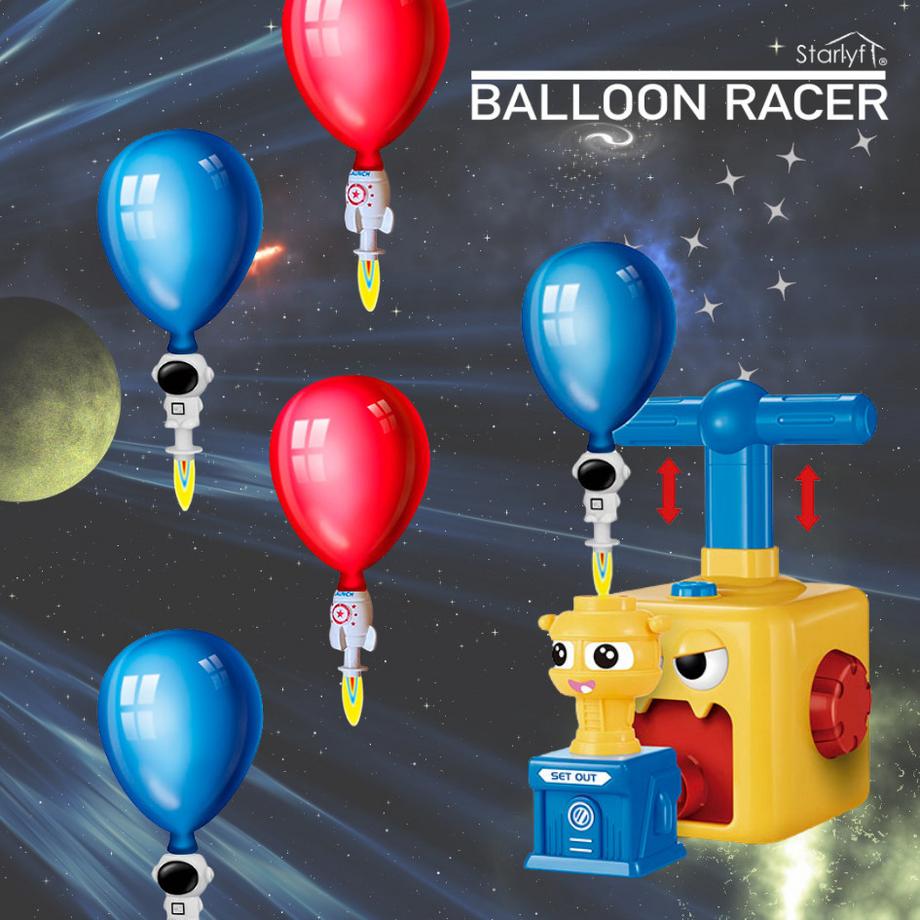 STARLYF  Balloon Racer - Spielzeug-Auto mit Luftballon-Antrieb 