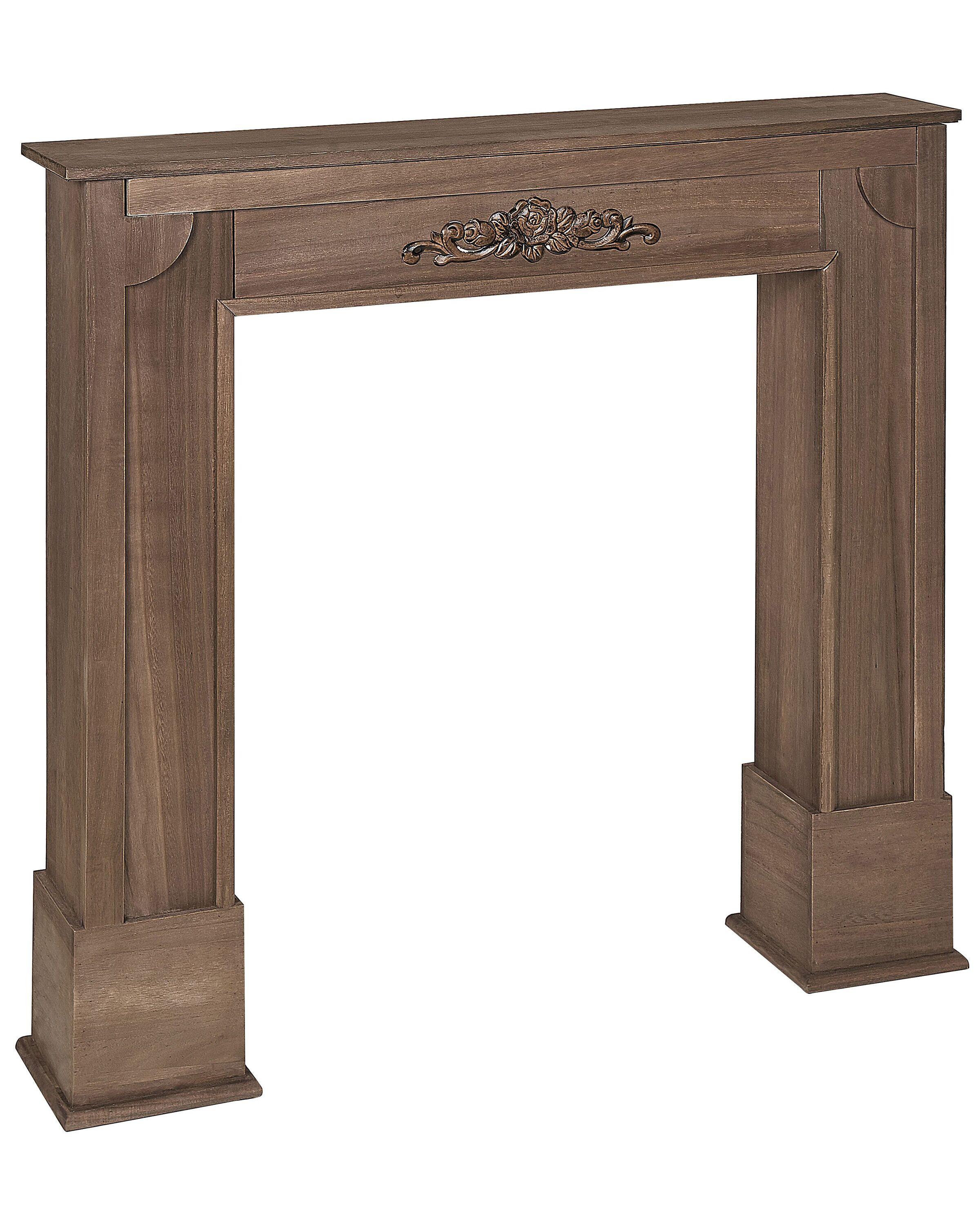 Image of Kaminumrandung aus Paulownia-Holz Retro DEDIN Kaminumrandung aus Paulownia-Holz Retro DEDIN