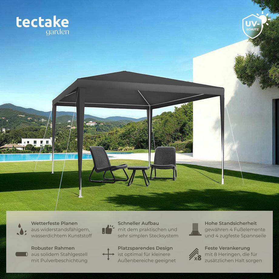 Tectake Pavillon FARAH 3 x 3 m  