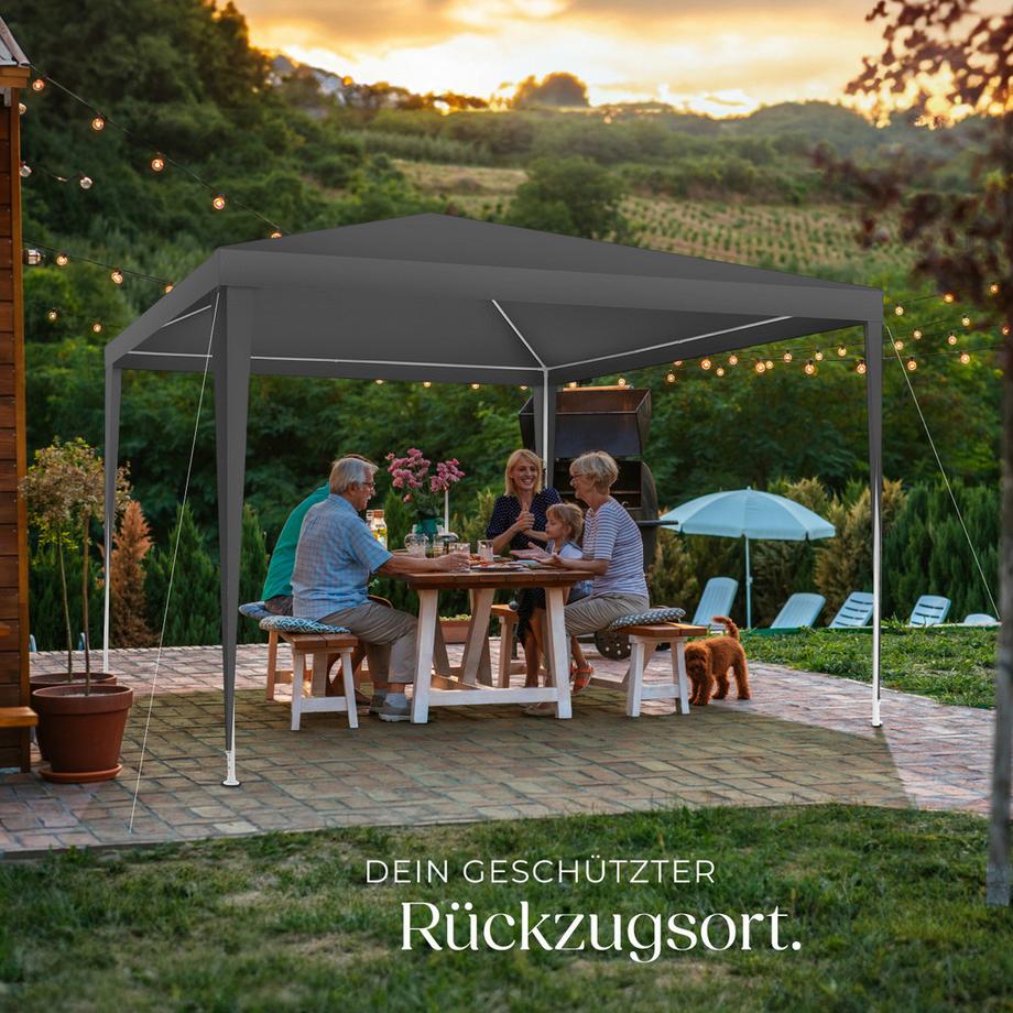 Tectake Pavillon FARAH 3 x 3 m  