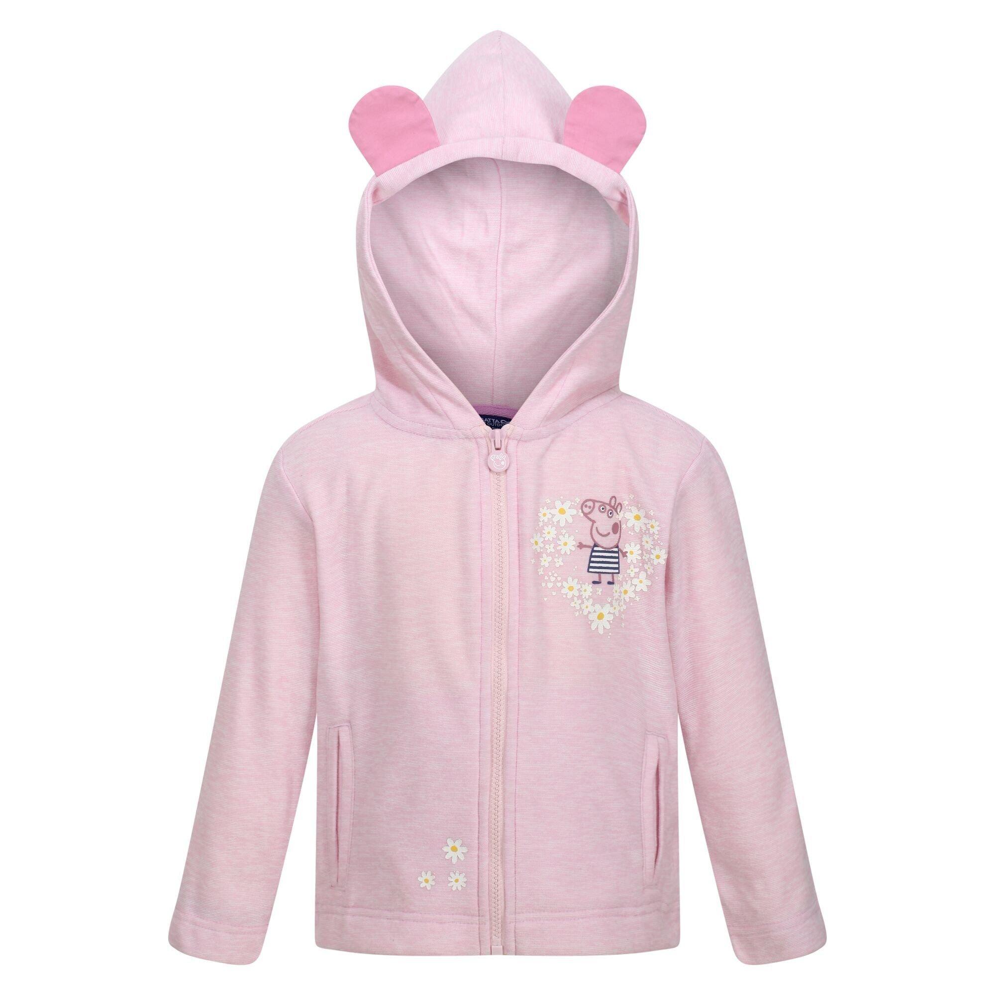 Image of Hoodie Mit Durchgehendem Reißverschluss Jungen Pink 92