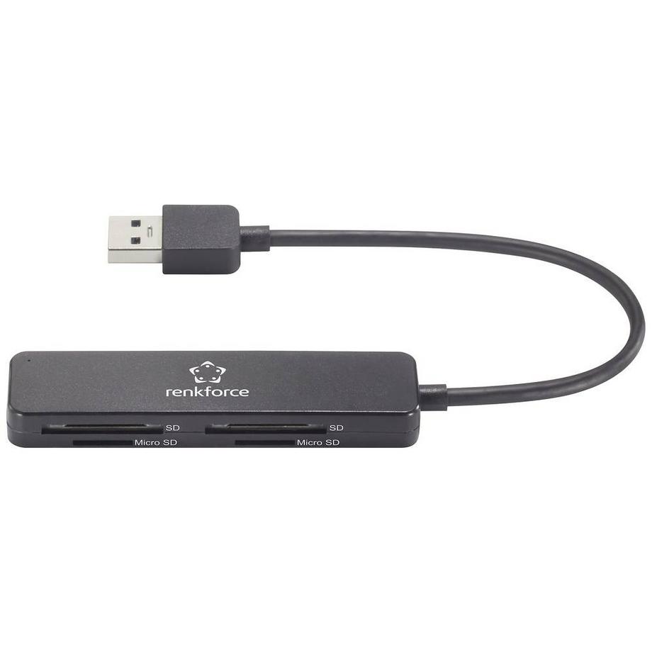 Renkforce  USB-A 3 tragbarer Kartenleser 