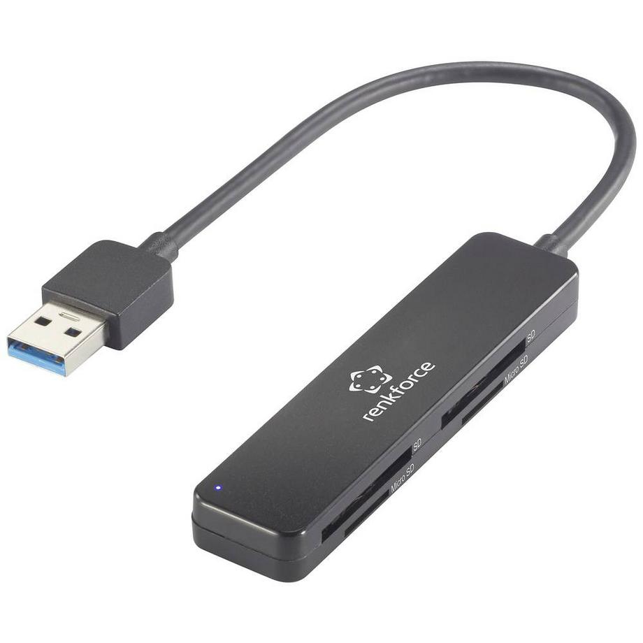 Renkforce  USB-A 3 tragbarer Kartenleser 