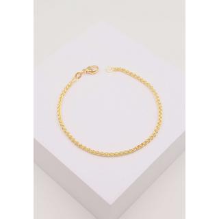 MUAU Schmuck  Bracelet palmier or jaune 750, 19cm, 2,5mm 