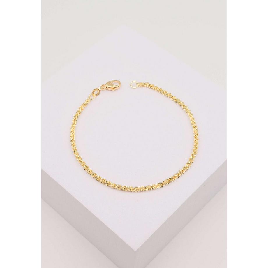 MUAU Schmuck  Bracelet Zopf Gelbgold 750, 19cm, 2.5mm 