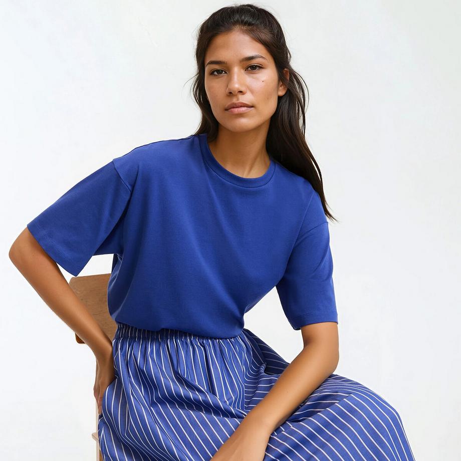 T-Shirt mit rundem Ausschnitt