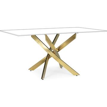 Pied de table George doré pour plateau 160x90