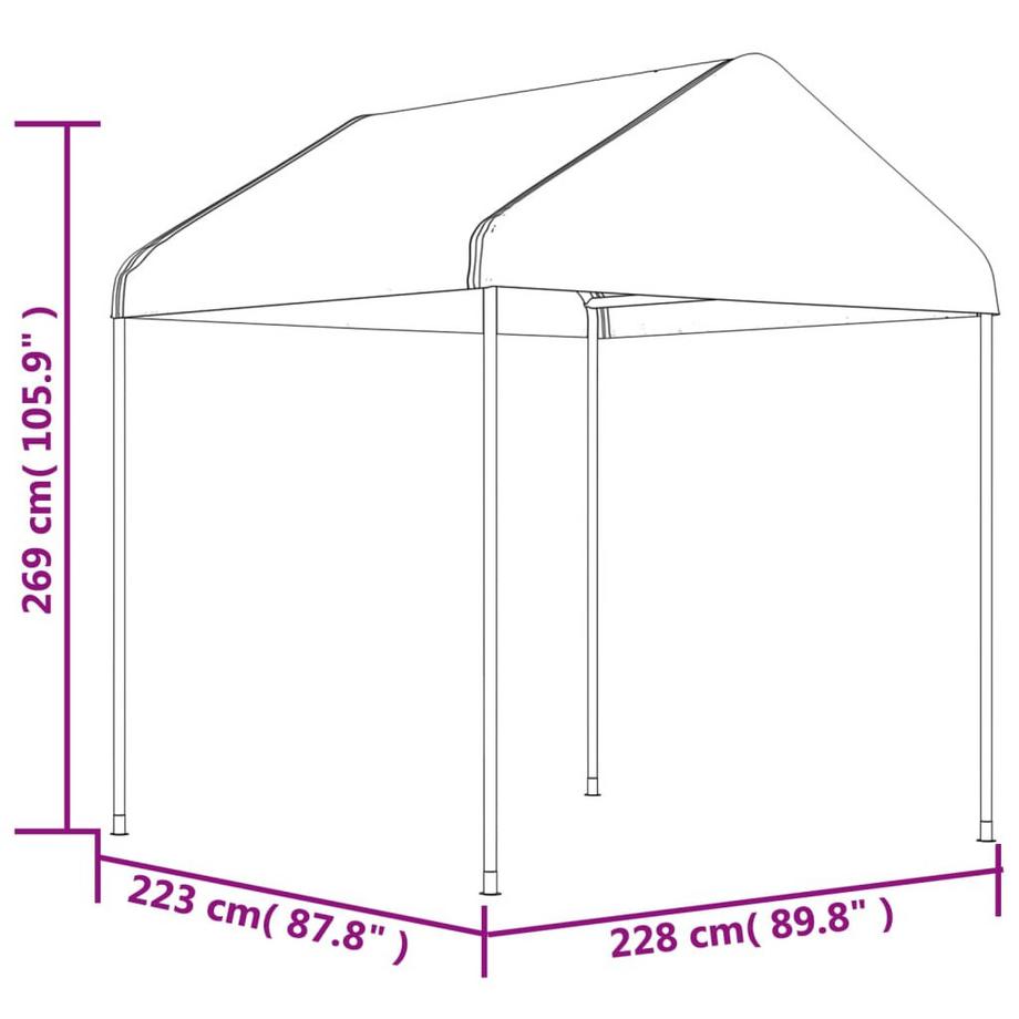 VidaXL Pavillon polyethylen  