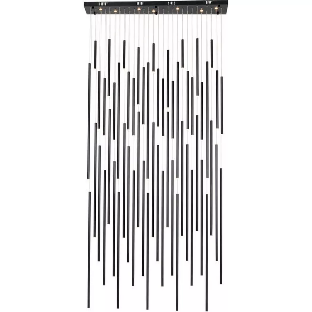 KARE Design – Hängeleuchte Living Vegas Deluxe matt LED, One Size, Schwarz