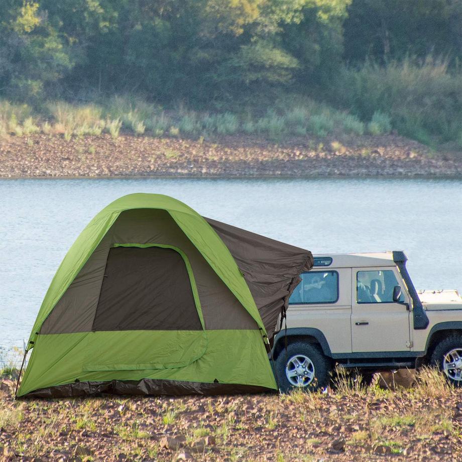 Northio  Autozelt, Campingzelt, Reisezelt, für 4-5 Personen, Glasfaser Polyester, Grün, 300 x 300 x 230 cm 
