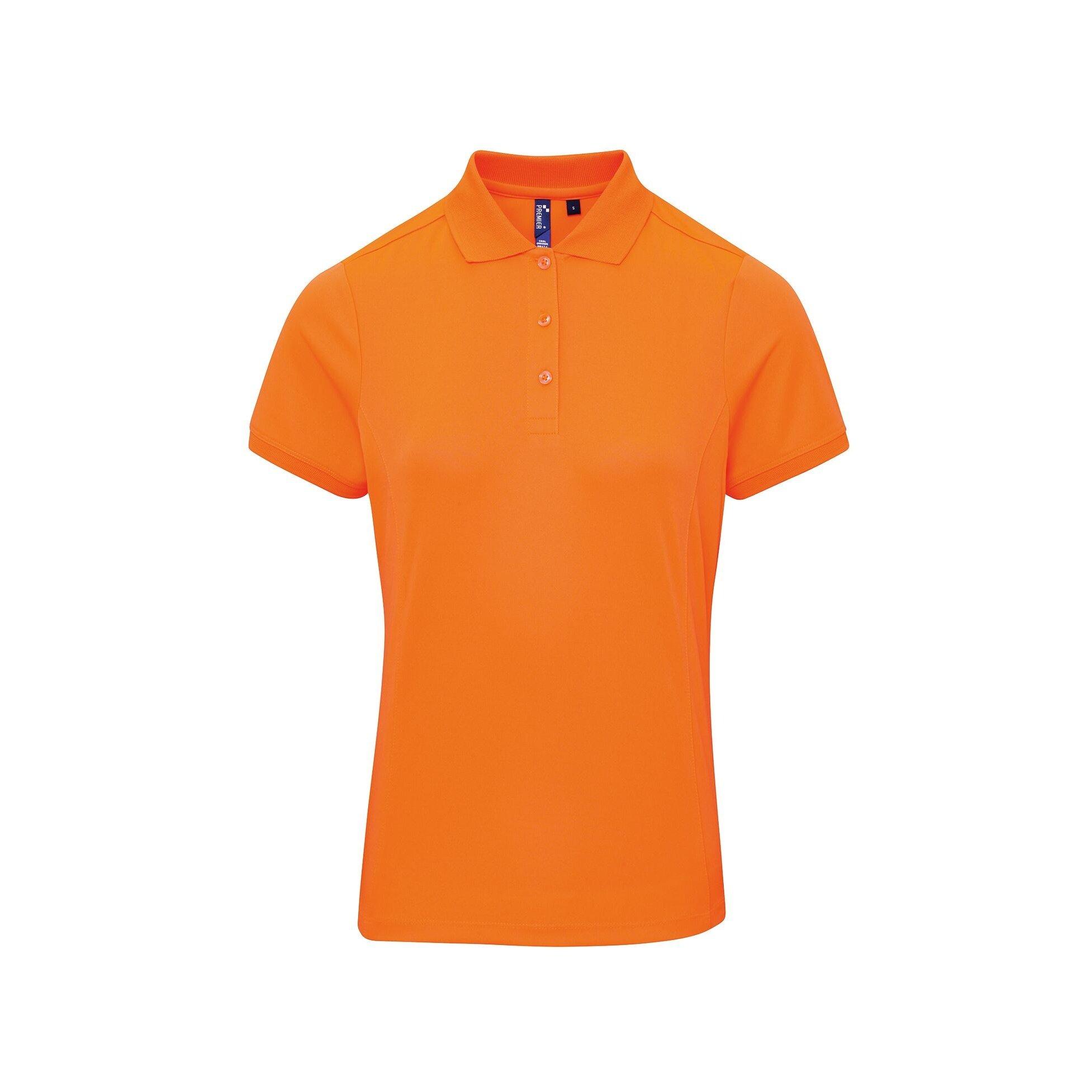 Image of Coolchecker Piqué Poloshirt Polohemd, Kurzarm Damen Orange L