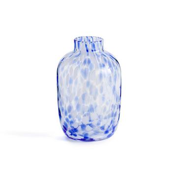 Vase tacheté en verre H25 cm