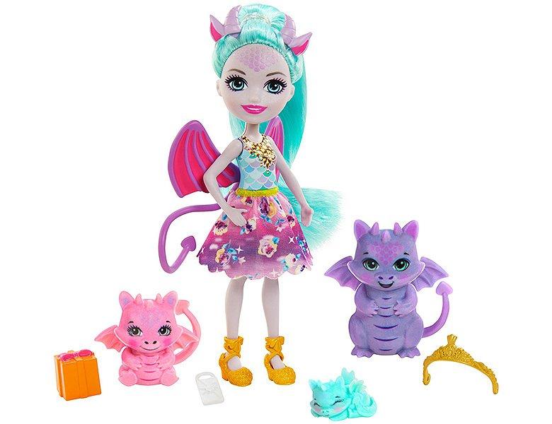 Image of Mattel Gyj09 - Royals Deanna Dragon Familie Unisex 15cm