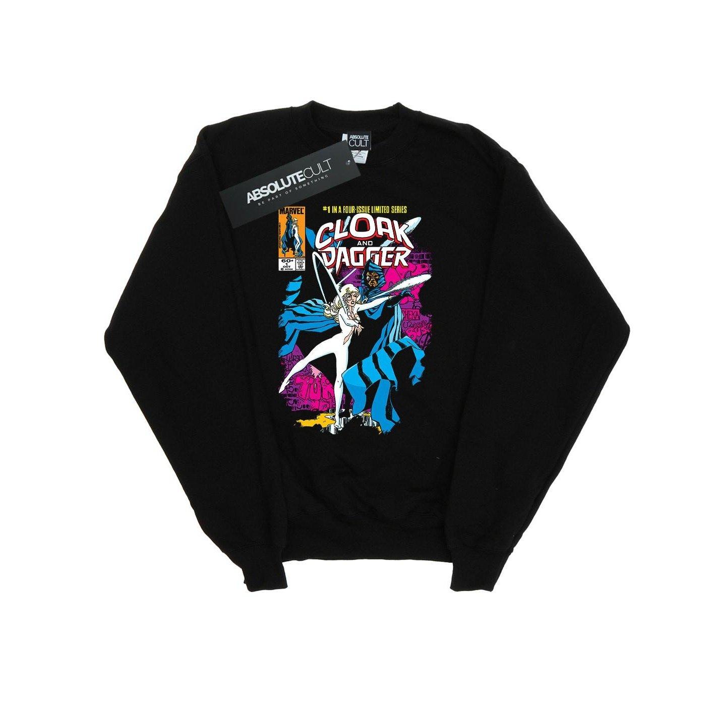 Image of Cloak And Dagger Comic Cover Sweatshirt Mädchen Schwarz 116
