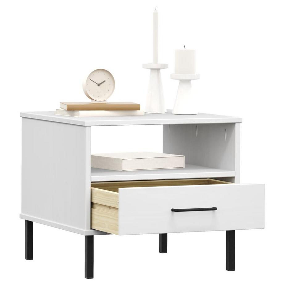 VidaXL Table de chevet bois de pin  