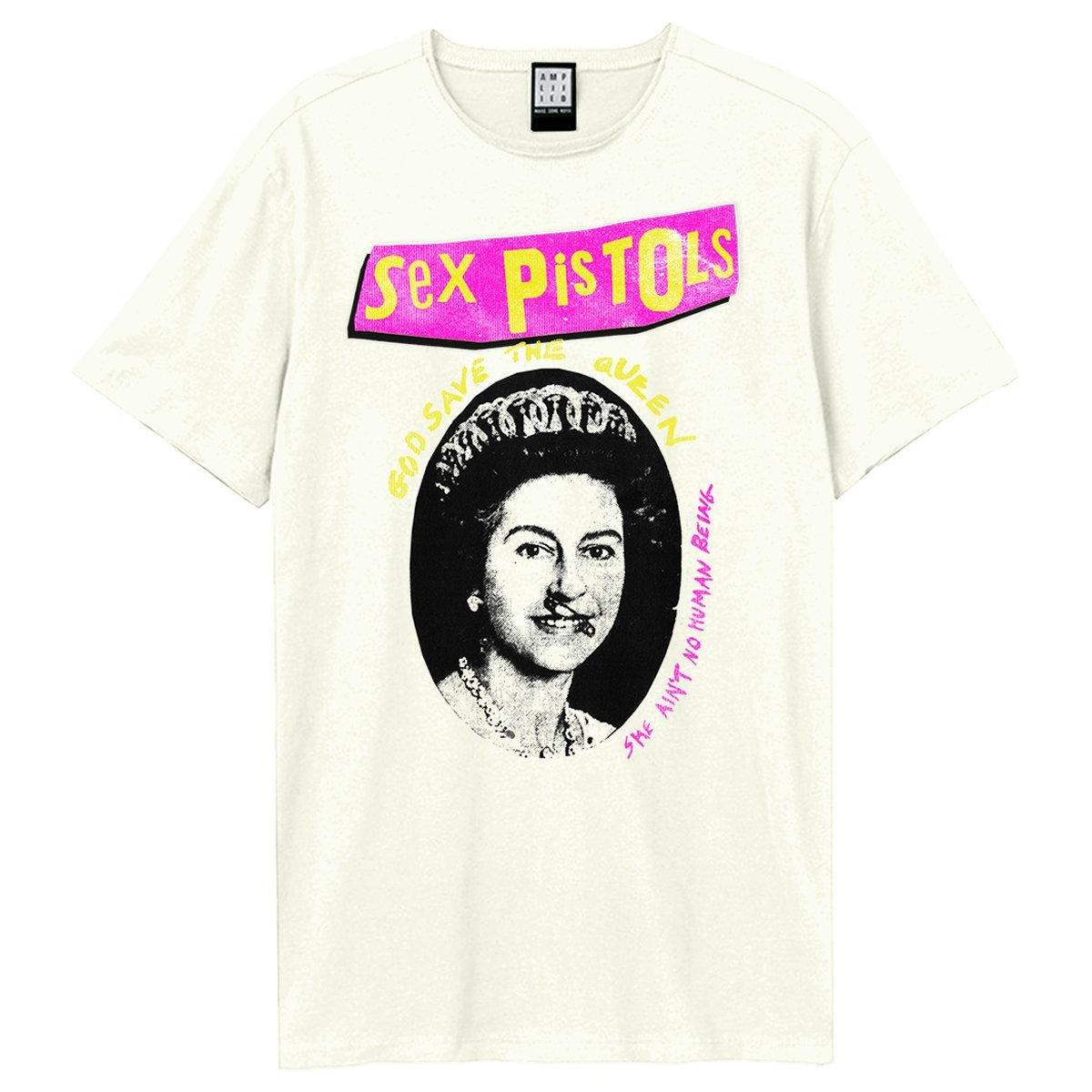Image of God Save The Queen Tshirt Logo Damen Weiss XS