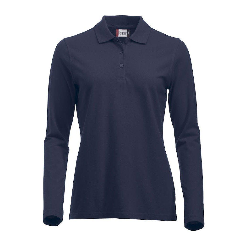 Image of Classic Marion Poloshirt Langärmlig Damen Marine XL