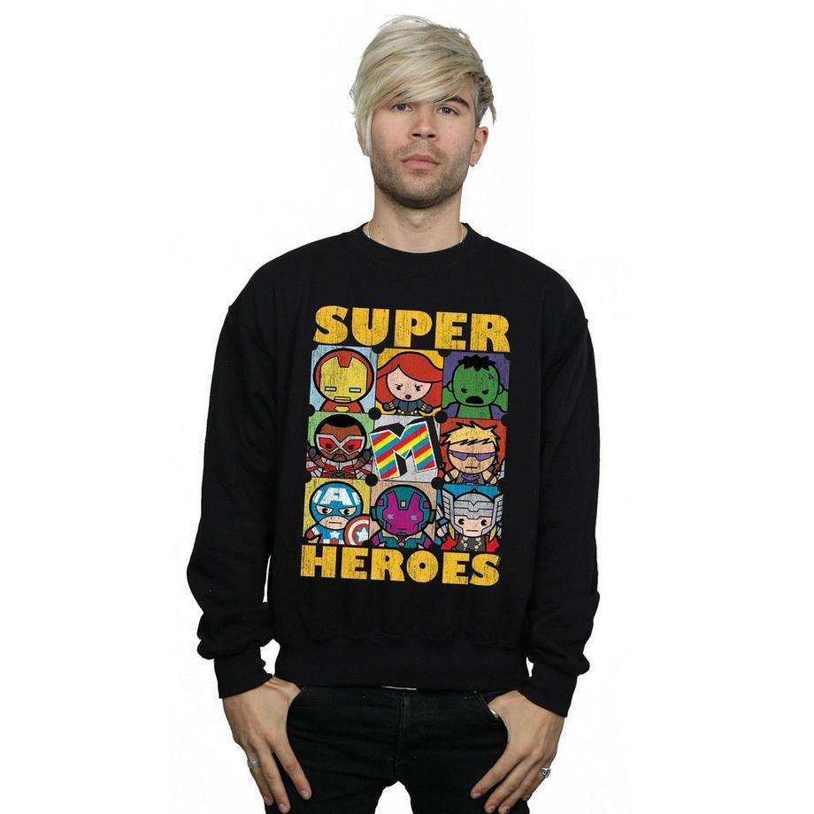 MARVEL Super Heroes Sweatshirt Col Rond  