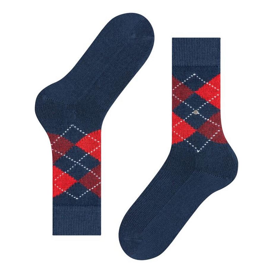 Burlington Preston Rautenmuster Socken  