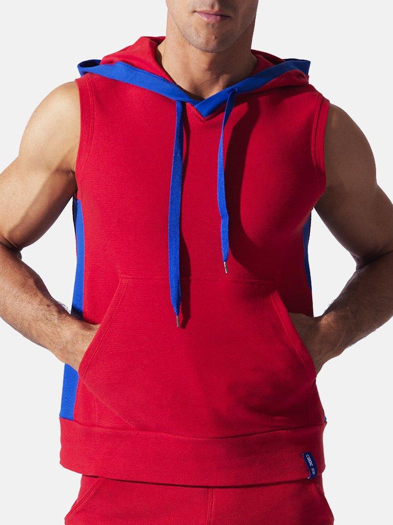 Image of Sweet Hoody Ärmelloser Sport Herren Rot Bunt S