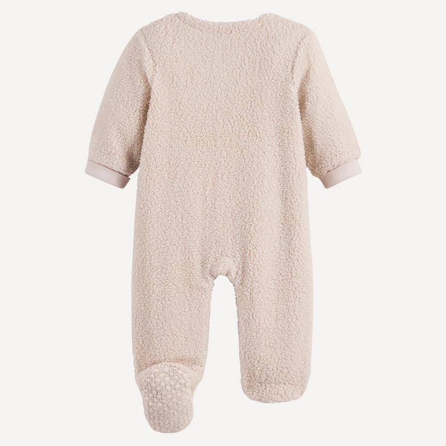La Redoute Collections  Sherpa-Schlafoverall mit Bärenstickerei 