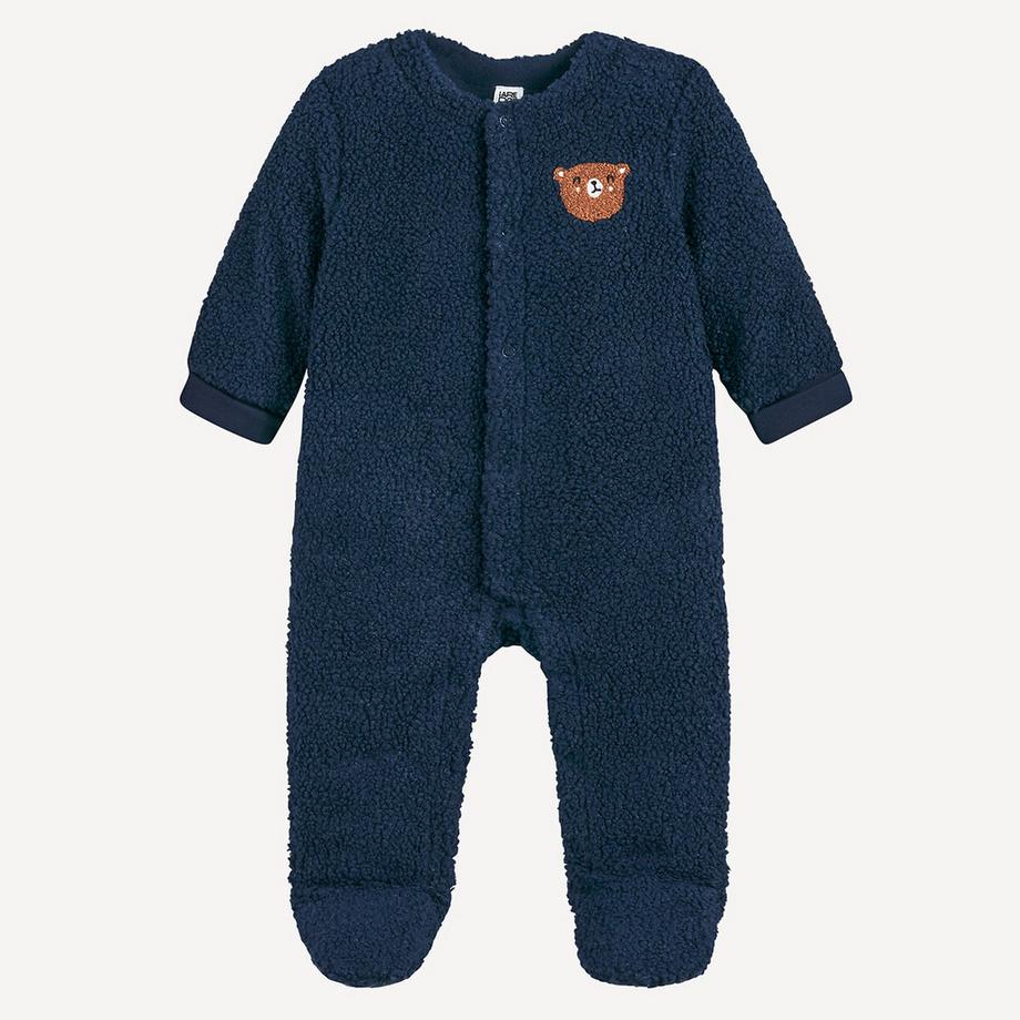 La Redoute Collections  Sherpa-Schlafoverall mit Bärenstickerei 