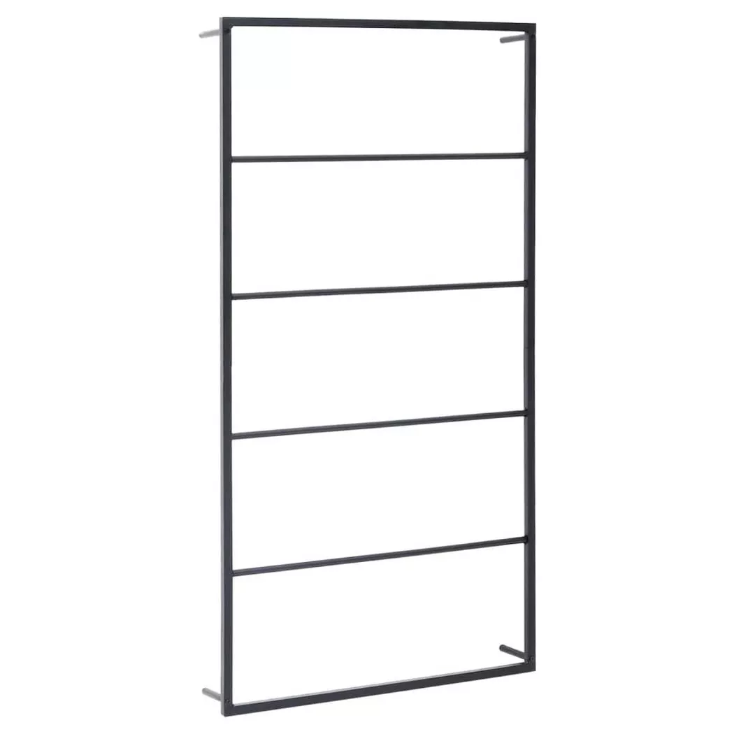 vidaXL Handtuchständer Schwarz 60x10x116 cm Stahl