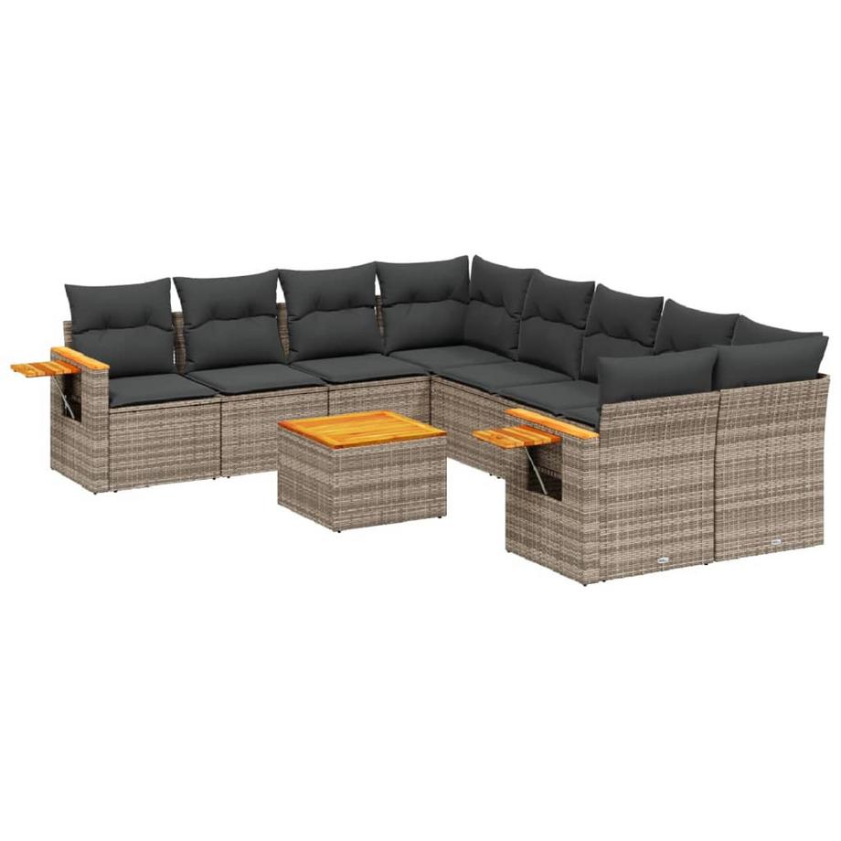Ensemble de canapés de jardin rotin synthétique