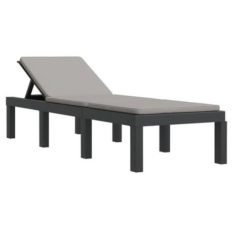 VidaXL Chaise longue polypropylène  