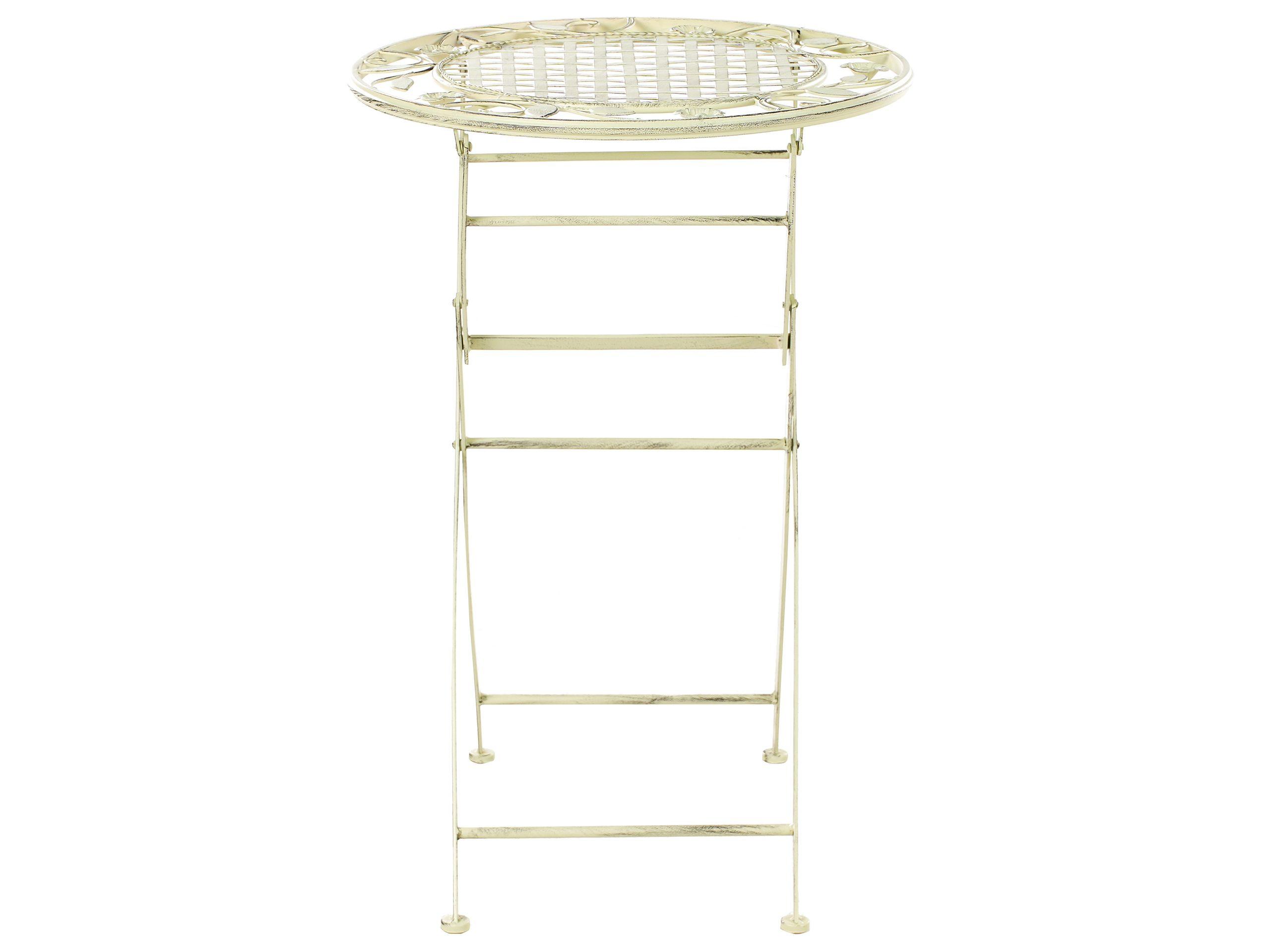 Beliani Table de bar de jardin en Métal Rétro BIVIO  