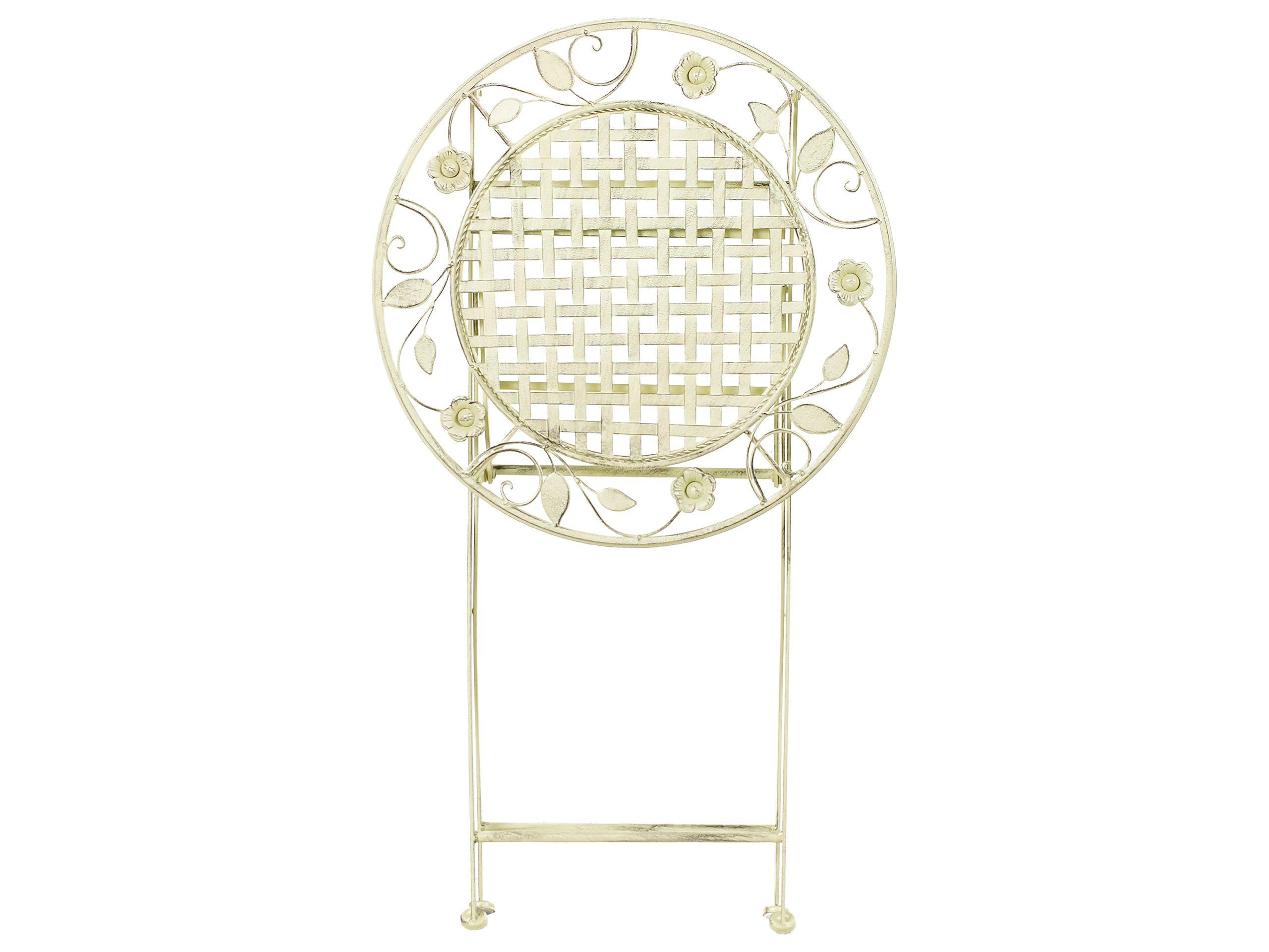 Beliani Table de bar de jardin en Métal Rétro BIVIO  