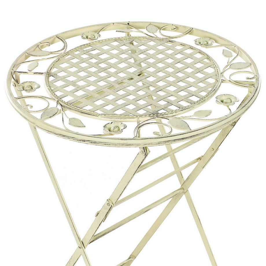 Beliani Garten Bartisch aus Eisen  BIVIO  