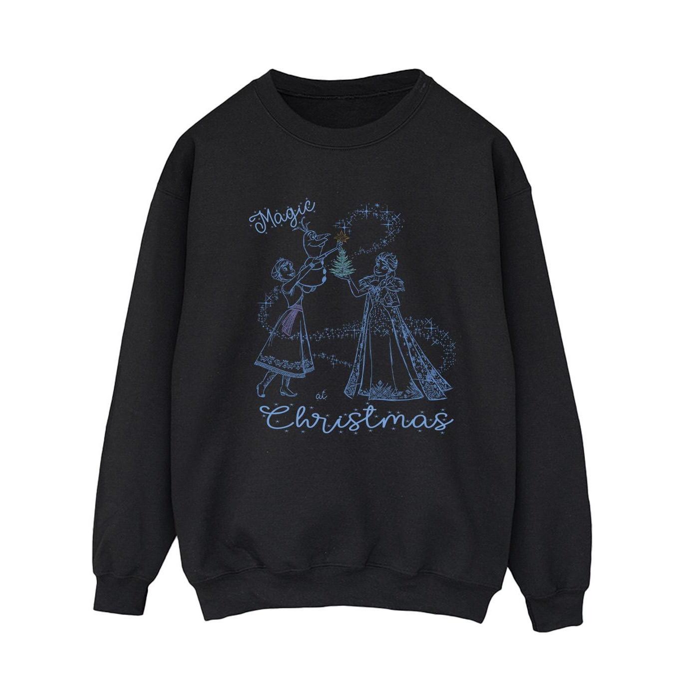 Image of Frozen Magic Christmas Sweatshirt Damen Schwarz L