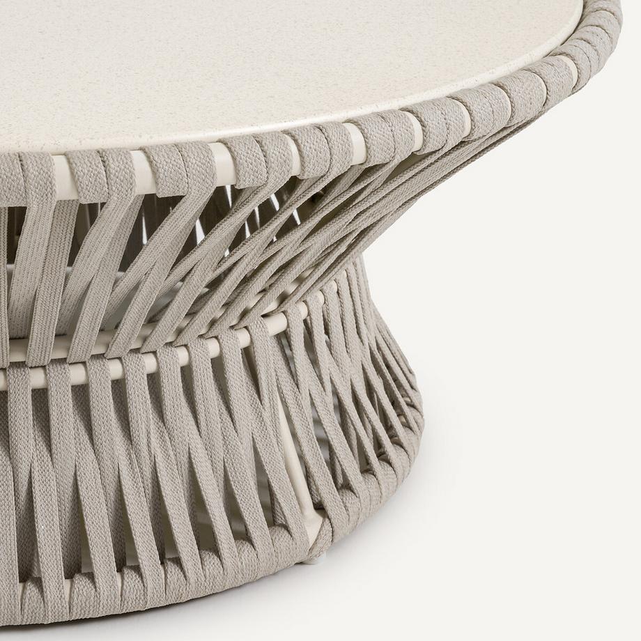 AM.PM Table basse de jardin sangles tressées  